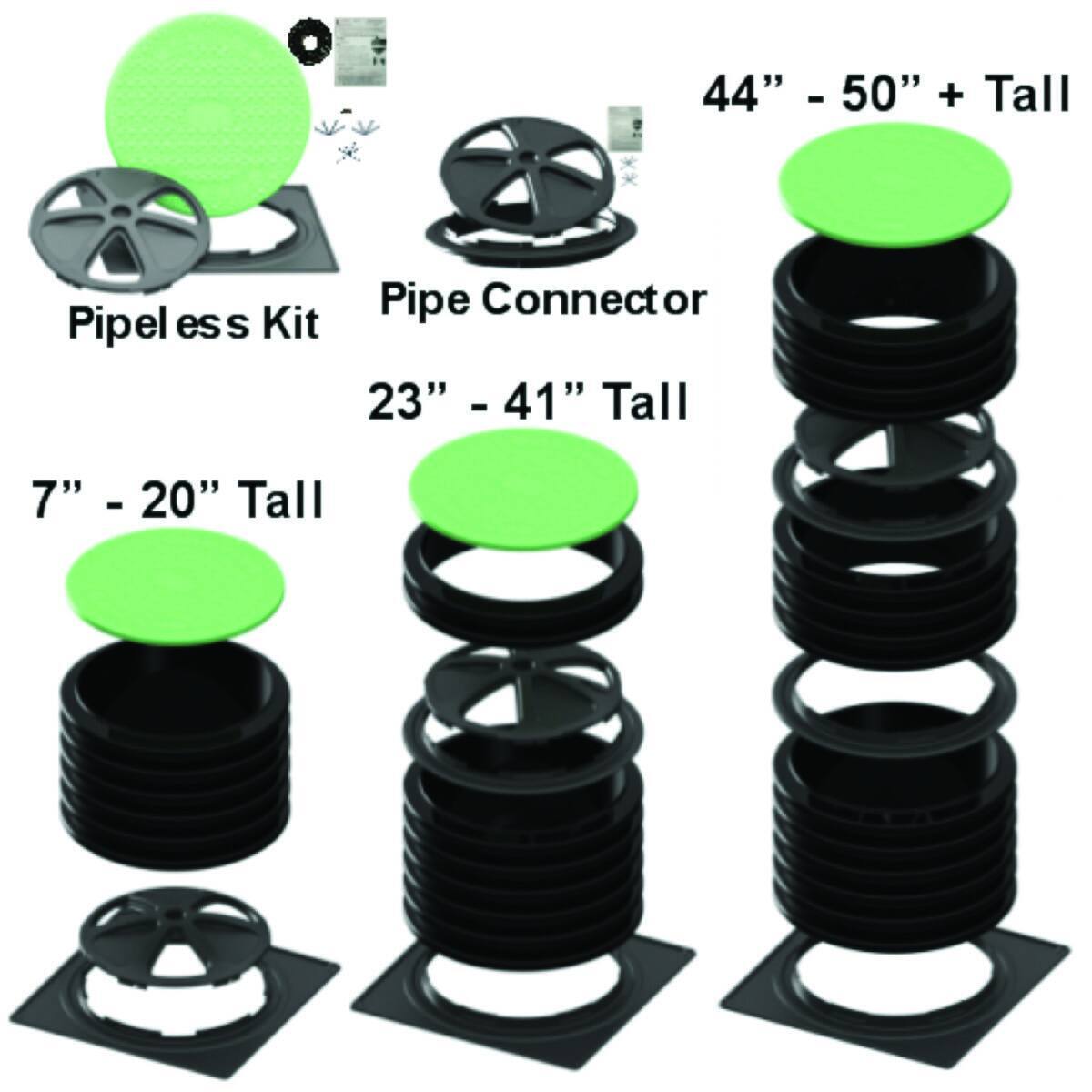 Aero stream septic tank risers