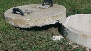 Damaged Manhole Cover
