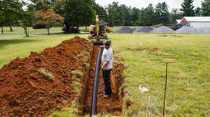 Drainfield trenches
