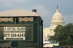 08 20 oe prepping for pope visit toilet with capital bldg in background