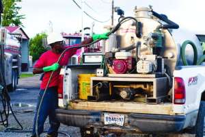 Image truck slide in unit hose vehicle maintenance