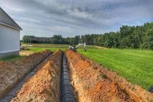 Gravity trench length main