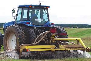 Biosolids application