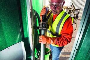 Boat landing restrooms