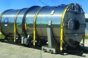 In The Round Dewatering Horizontal Drum