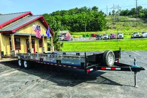 Pik rite portable toilet transport trailer