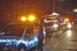 Pumpers Trim Their Trucks for the Holidays