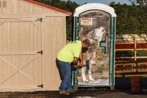 Portable Restrooms Take the Lead for New York Pumper Yvonne Hoover