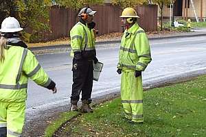 Traffic control crew