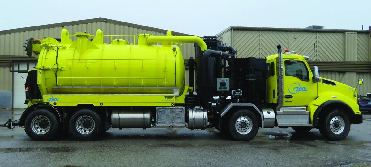 Transway systems industrial vacuum truck